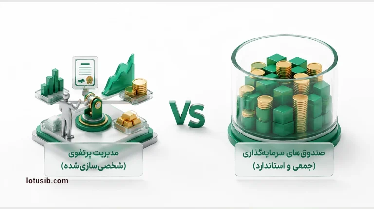 چه تفاوت‌هایی بین سبدگردانی و صندوق‌های سرمایه‌گذاری وجود دارد؟